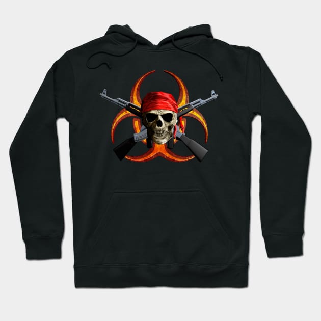 Zombie And Guns Hoodie by Packrat